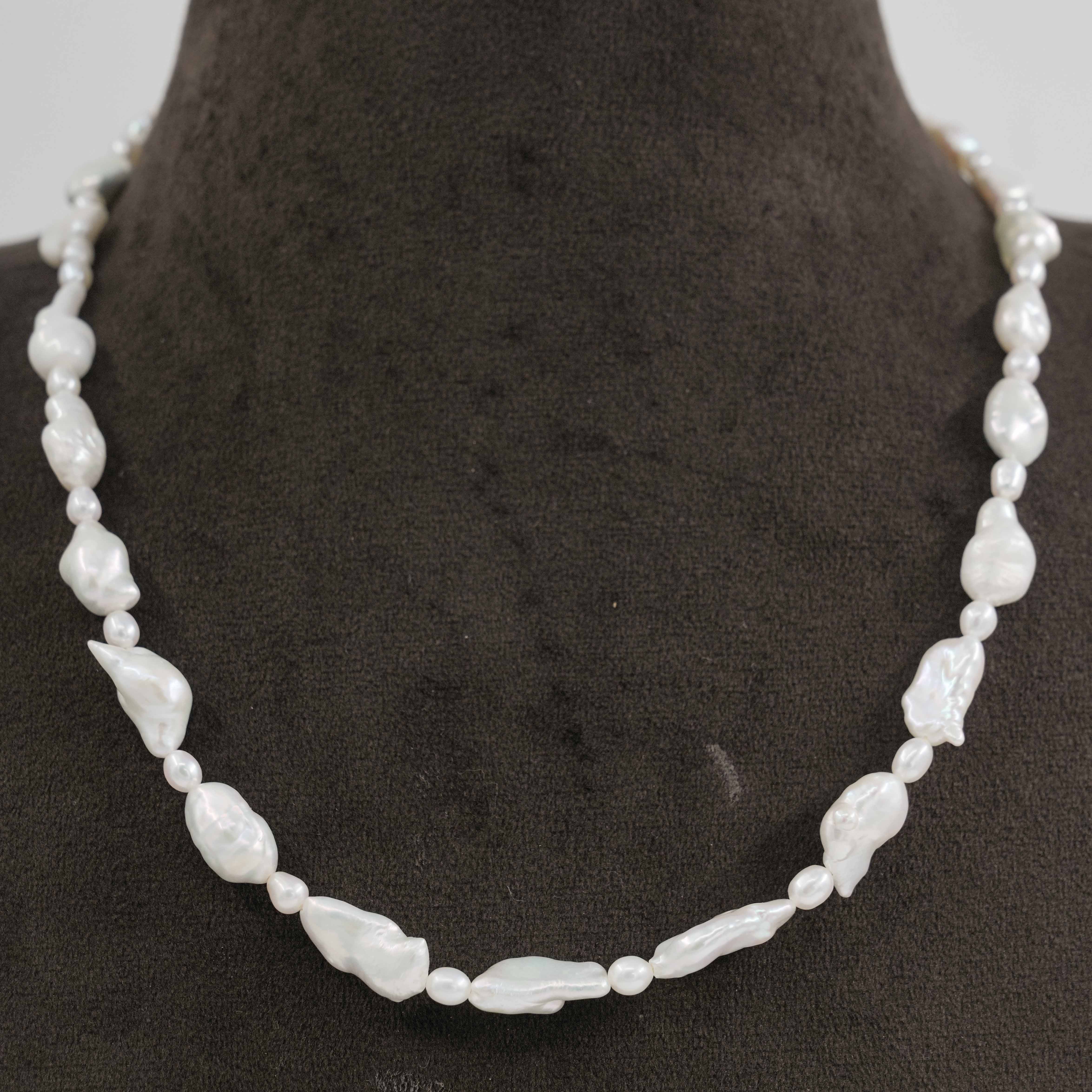 The Pearl Atelier by Kabra Pearls - Baroque Single Layered Pearl Necklace